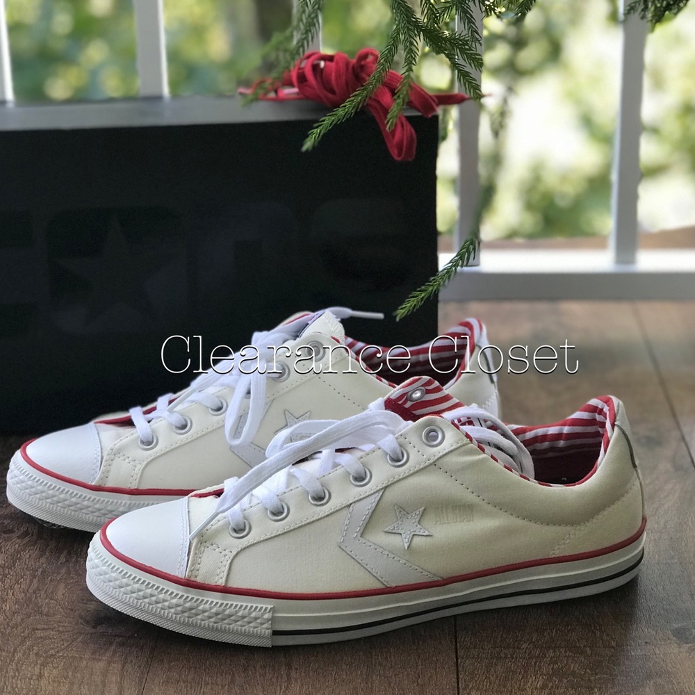 NWT CONVERSE STAR PLAYER White&SKATE M AUTHENTIC - Picture 1 of 7